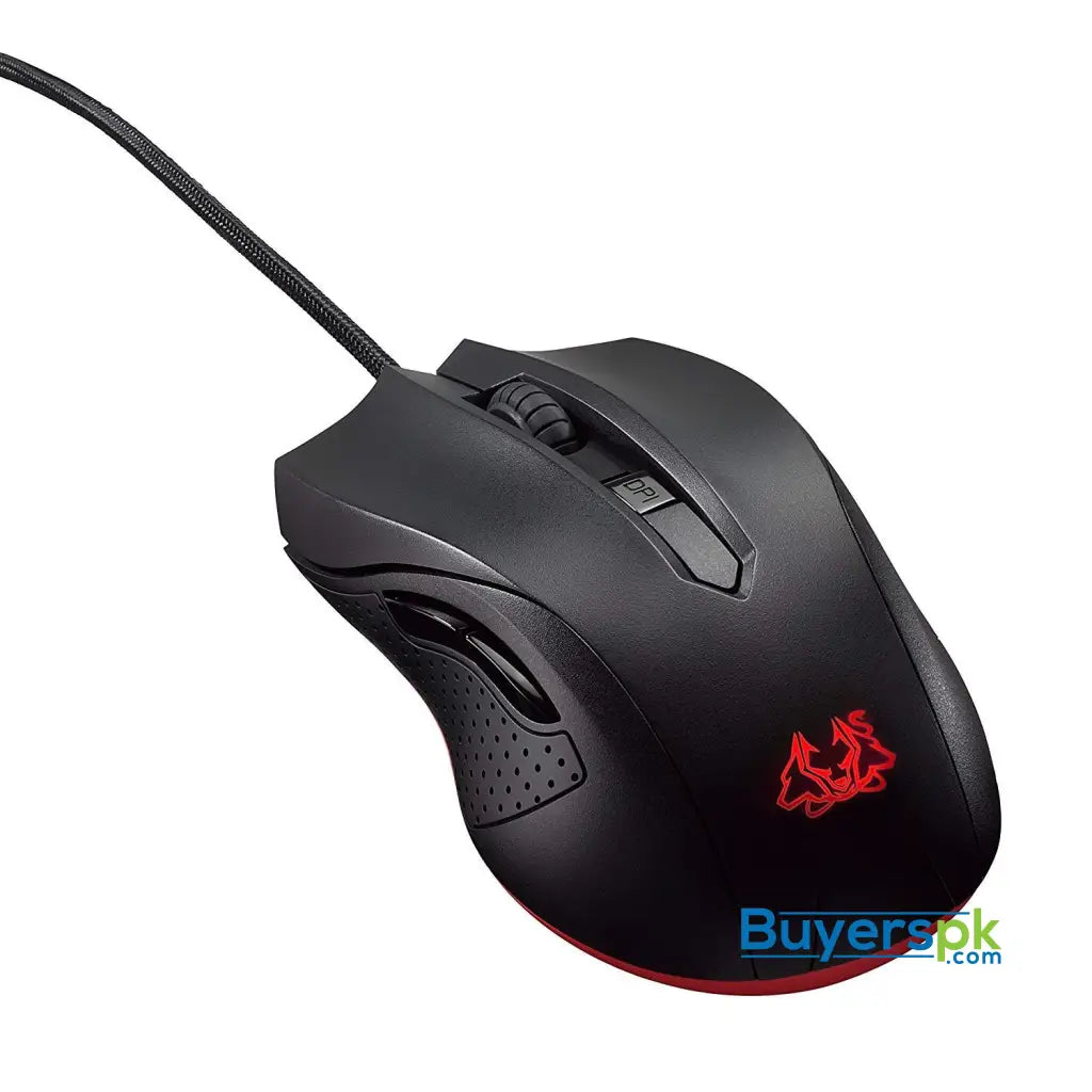 ASUS Cerberus Ambidextrous Optical Gaming Mouse with Four-Stage DPI Switch and LED Indicator - Black - Mouse ASUS Cerberus Ambidextrous Optical Gaming Mouse with Four-Stage DPI Switch and LED Indicator - Black - Mouse